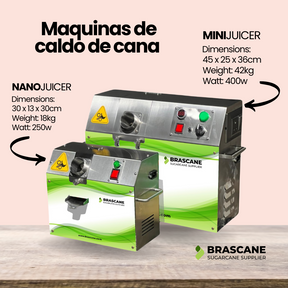 NANOJUICER – Máquina de Caldo de Cana Compacta